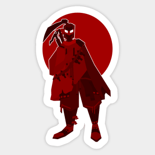 Red ninja Sticker